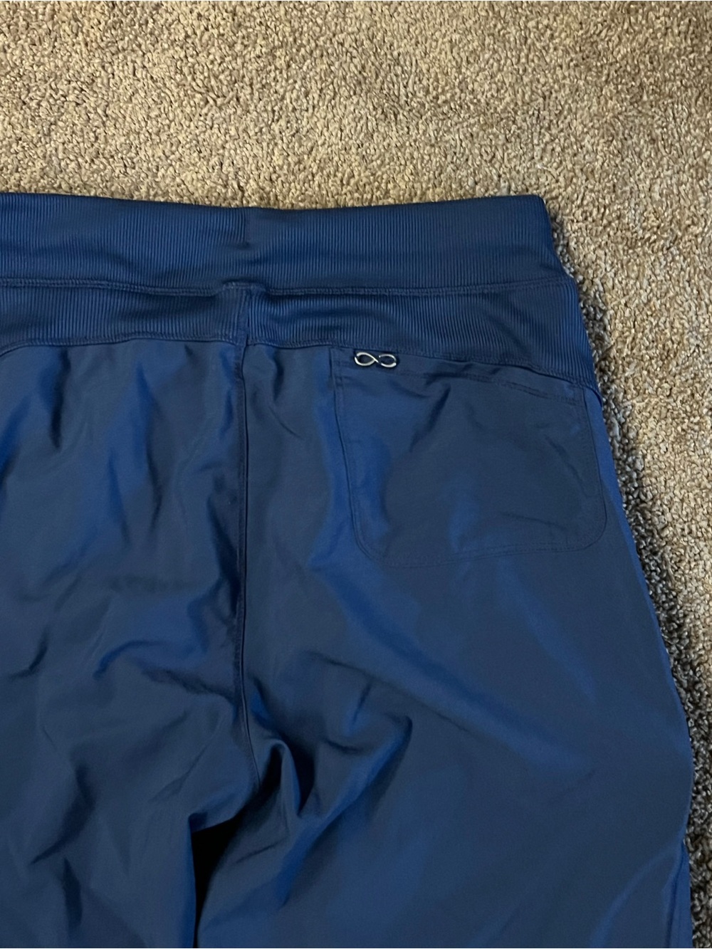 Cherokee Infinity Navy Blue Drawstring Scrub Pants - Picture 4 of 6